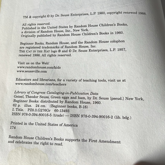 Dr. Seuss Green Eggs and Ham Hardcover Book - Picture 5 of 14